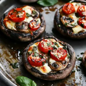 Caprese Stuffed Portobello Mushrooms