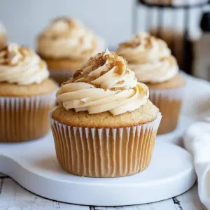 Coffee Cupcakes with Coffee Caramel
