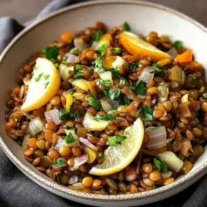 Delightful Caramelized Onions and Lentil Salad Recipe
