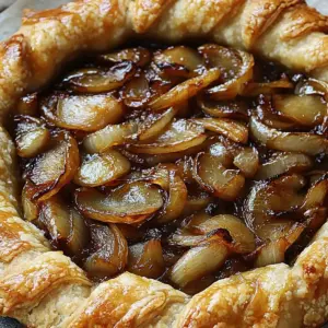 Irresistible Savory Galette with Caramelized Onions Recipe