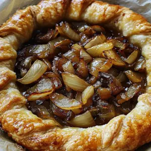 Irresistible Savory Galette with Caramelized Onions Recipe
