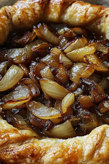 Irresistible Savory Galette with Caramelized Onions Recipe