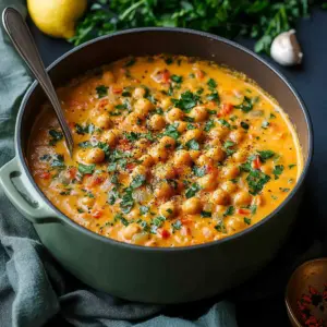 Lemony Chickpea Soup