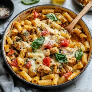 Pesto Chicken Pasta Bake