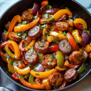 Sausage and Peppers Skillet