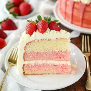 Strawberry Moscato Layer Cake