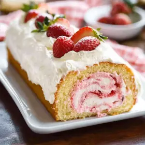 Strawberry Roll Cake Recipe