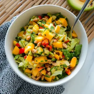 Thai Mango Salad with Peanut Dressing