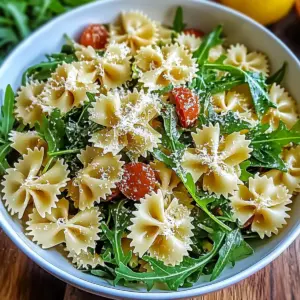 Lemon Arugula Pasta Salad