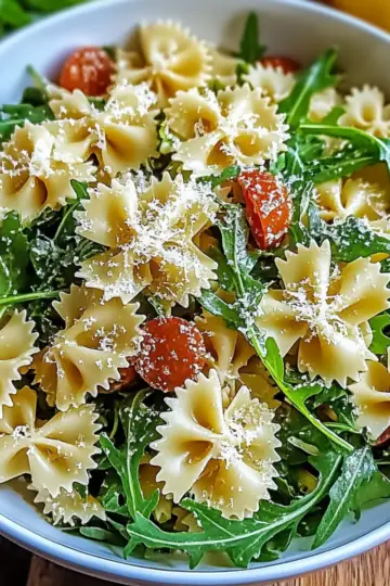 Lemon Arugula Pasta Salad