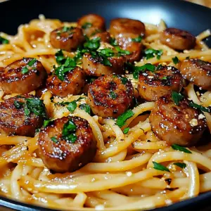 Honey Garlic Sausage Pasta