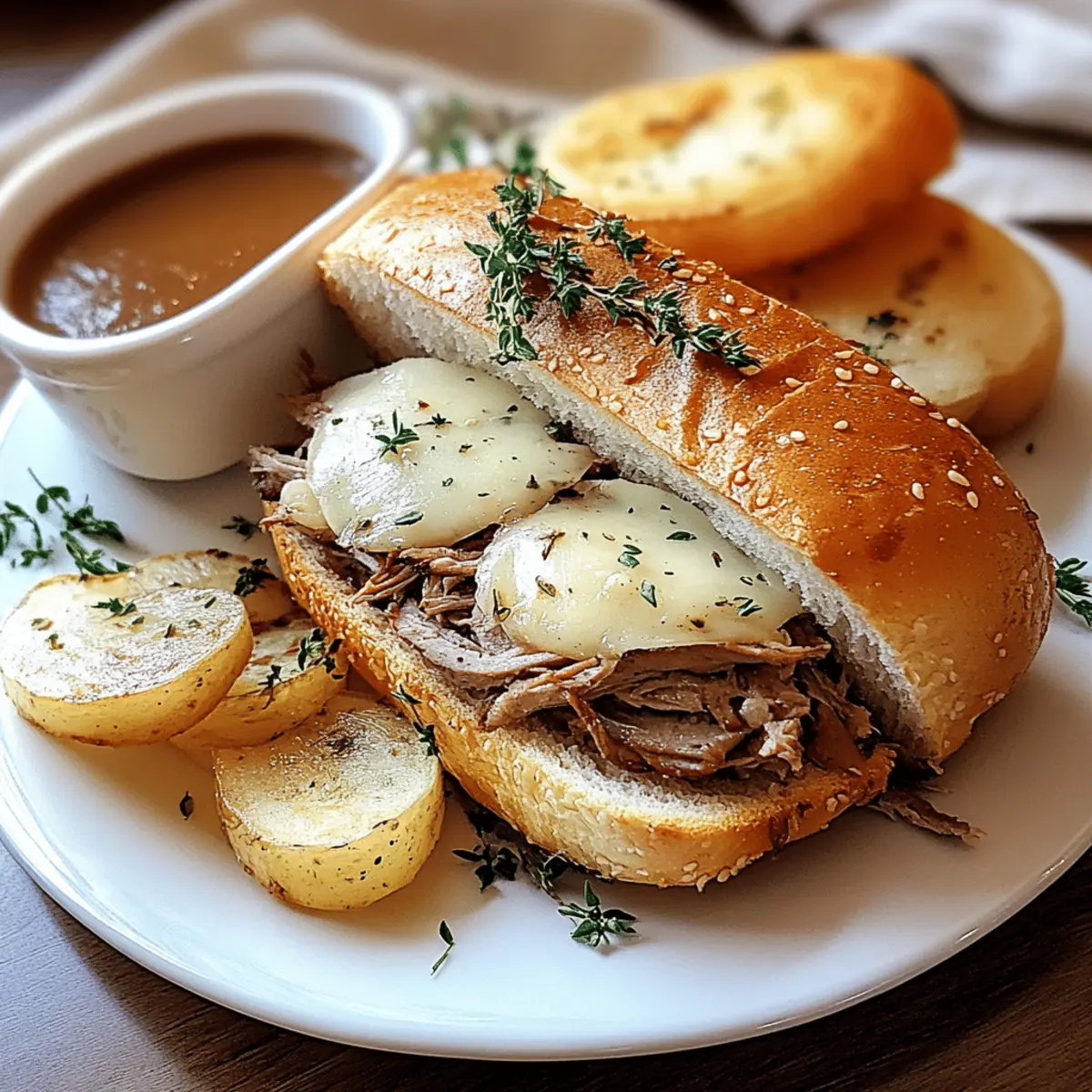 Savory Roasted French Dip Sandwich