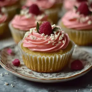 Vegan Mini Rose Cupcakes