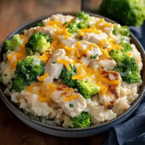 Cheesy Chicken Broccoli Rice