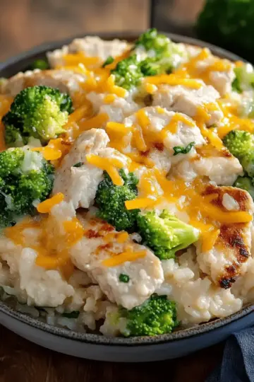 Cheesy Chicken Broccoli Rice