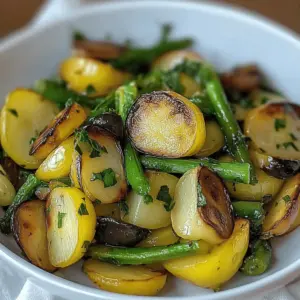 Asparagus with Zucchini and Squash