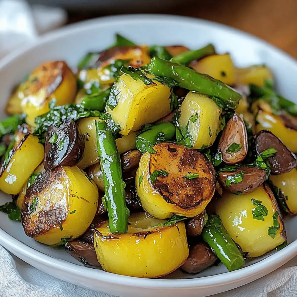 Asparagus with Zucchini and Squash
