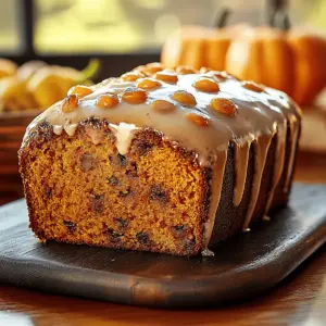 Pumpkin Bread with Maple Glaze