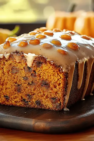Pumpkin Bread with Maple Glaze
