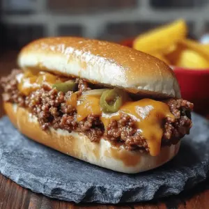 Philly Cheese Steak Sloppy Joes