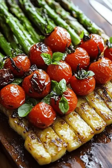 Caprese Roasted Asparagus