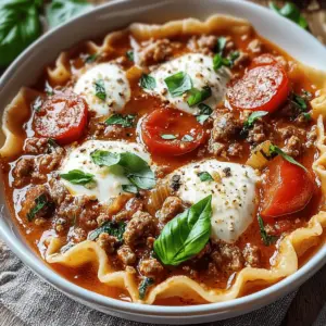 Crockpot Lasagna Soup