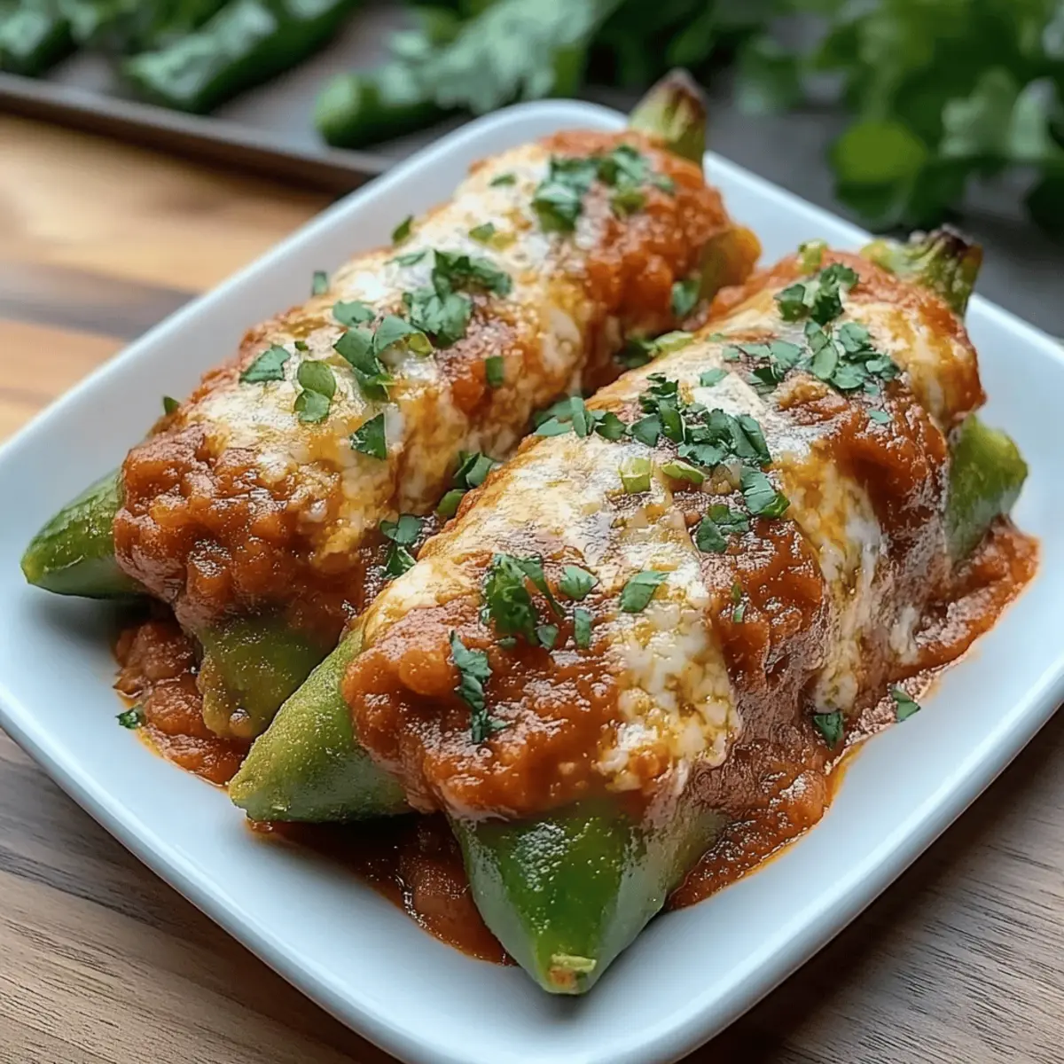 Cheesy Hatch Chile Rellenos