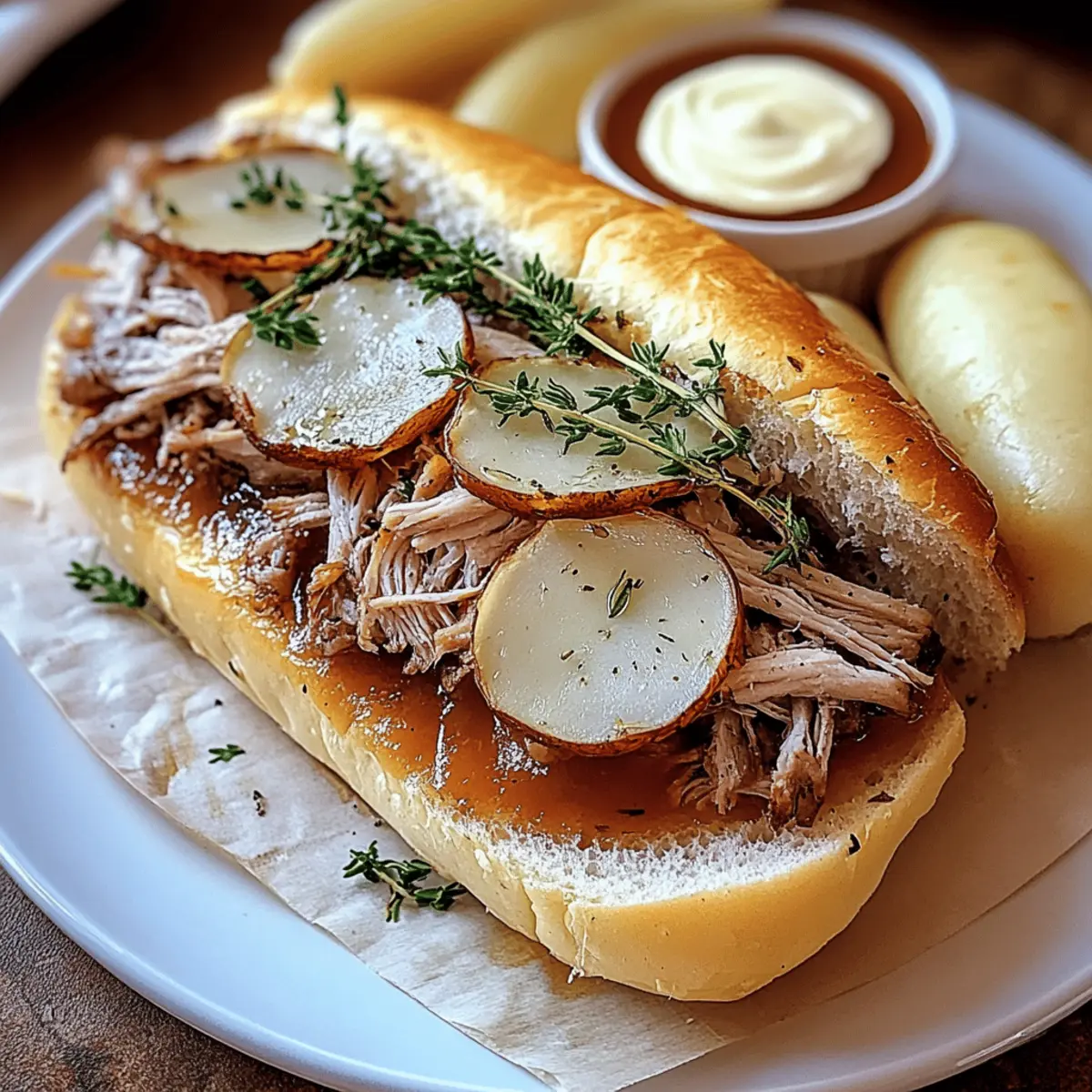 Savory Roasted French Dip Sandwich