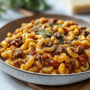 One-Pot Cheeseburger Macaroni
