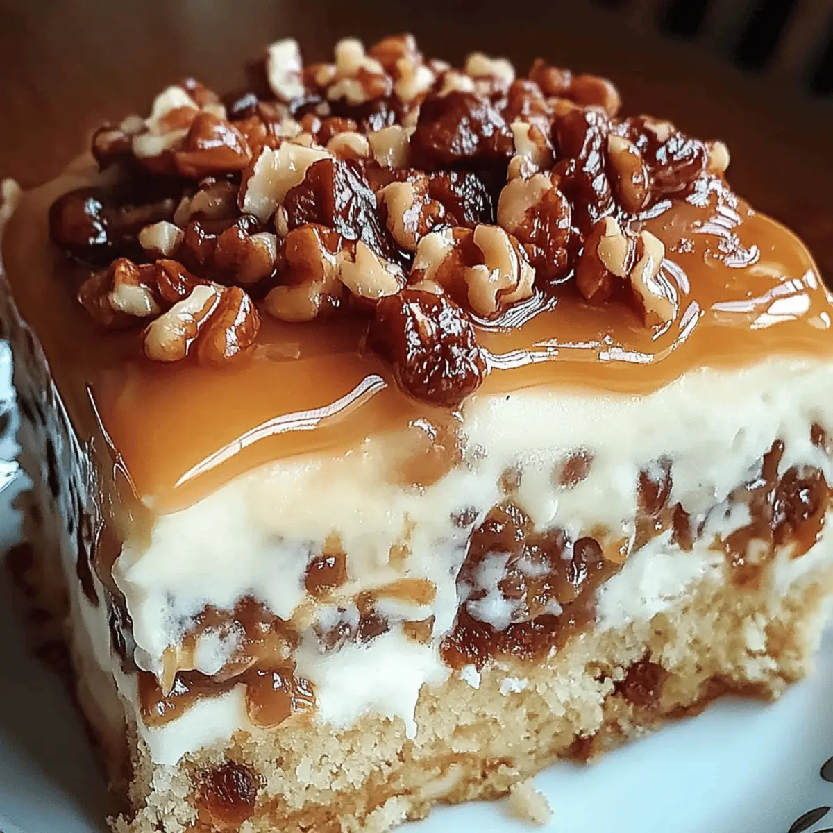 Butter Pecan Praline Poke Cake