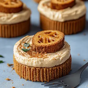 No Bake Mini Biscoff Cheesecakes