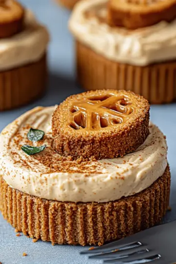 No Bake Mini Biscoff Cheesecakes