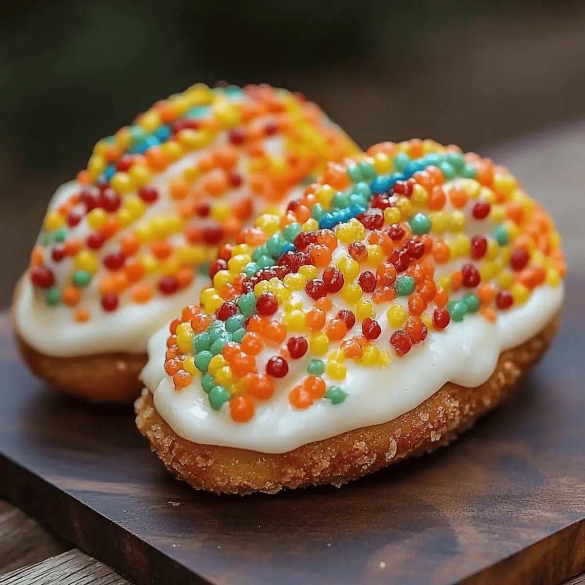 Fruity Pebbles Cheesecake Tacos