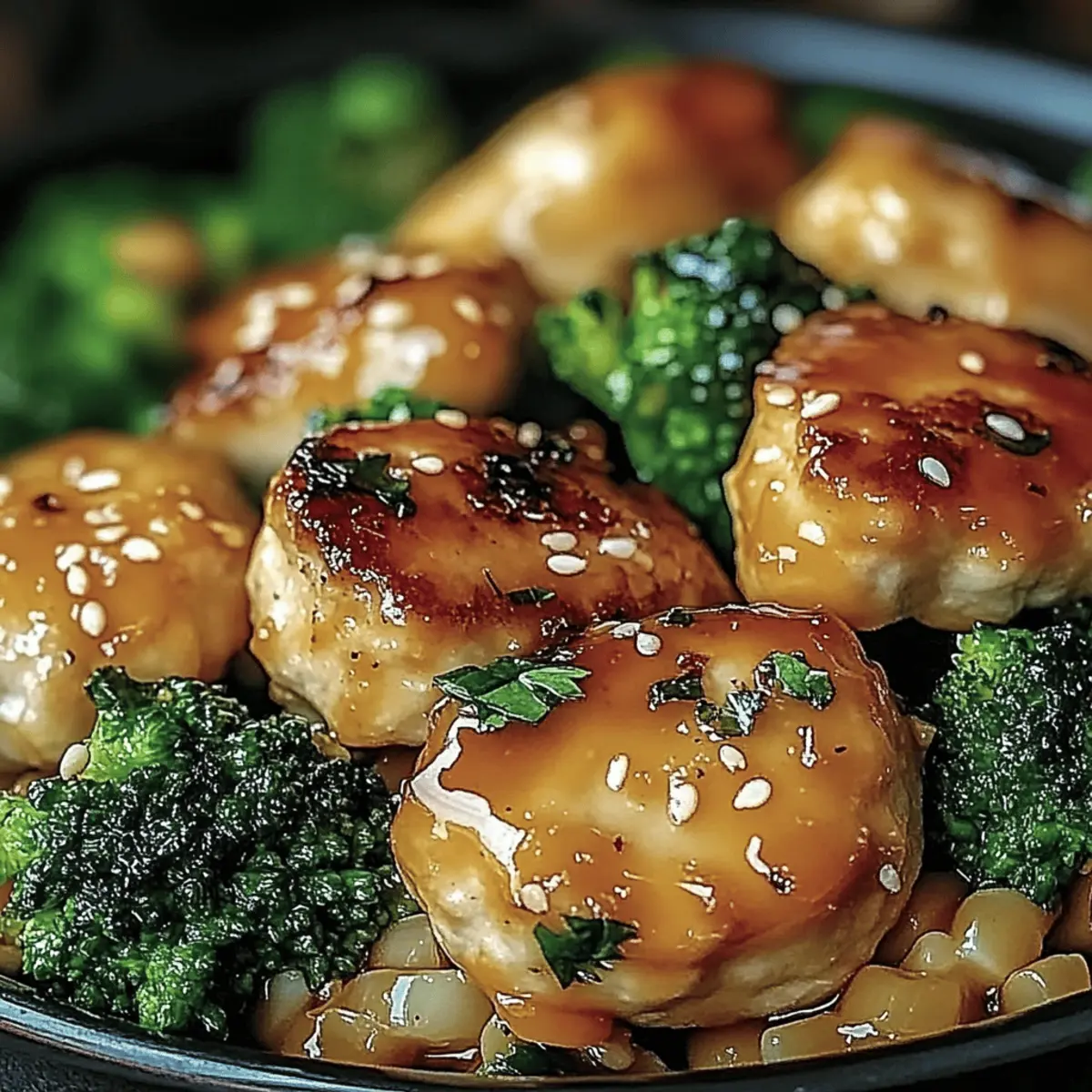 Garlic Chicken with Broccoli and Spinach