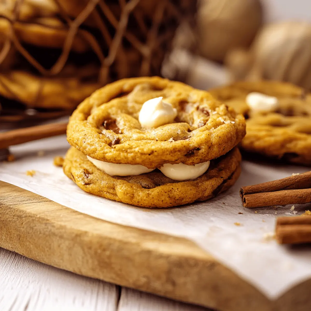 Pumpkin White Chocolate Chip Cookies