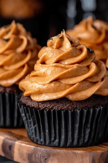 Chocolate Pumpkin Cupcakes
