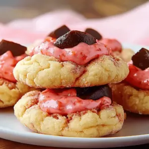 Strawberry Kiss Cookies