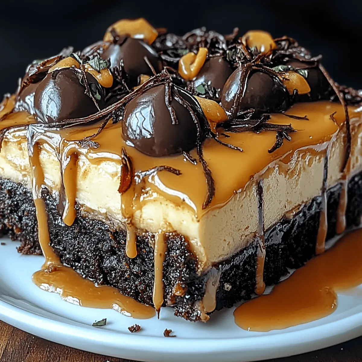 Milky Way Caramel Cheesecake Brownies