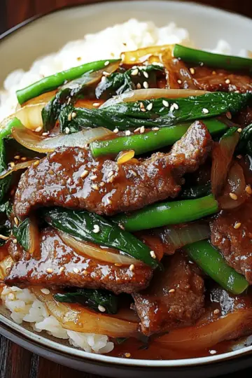 Chinese Beef and Onion Stir Fry