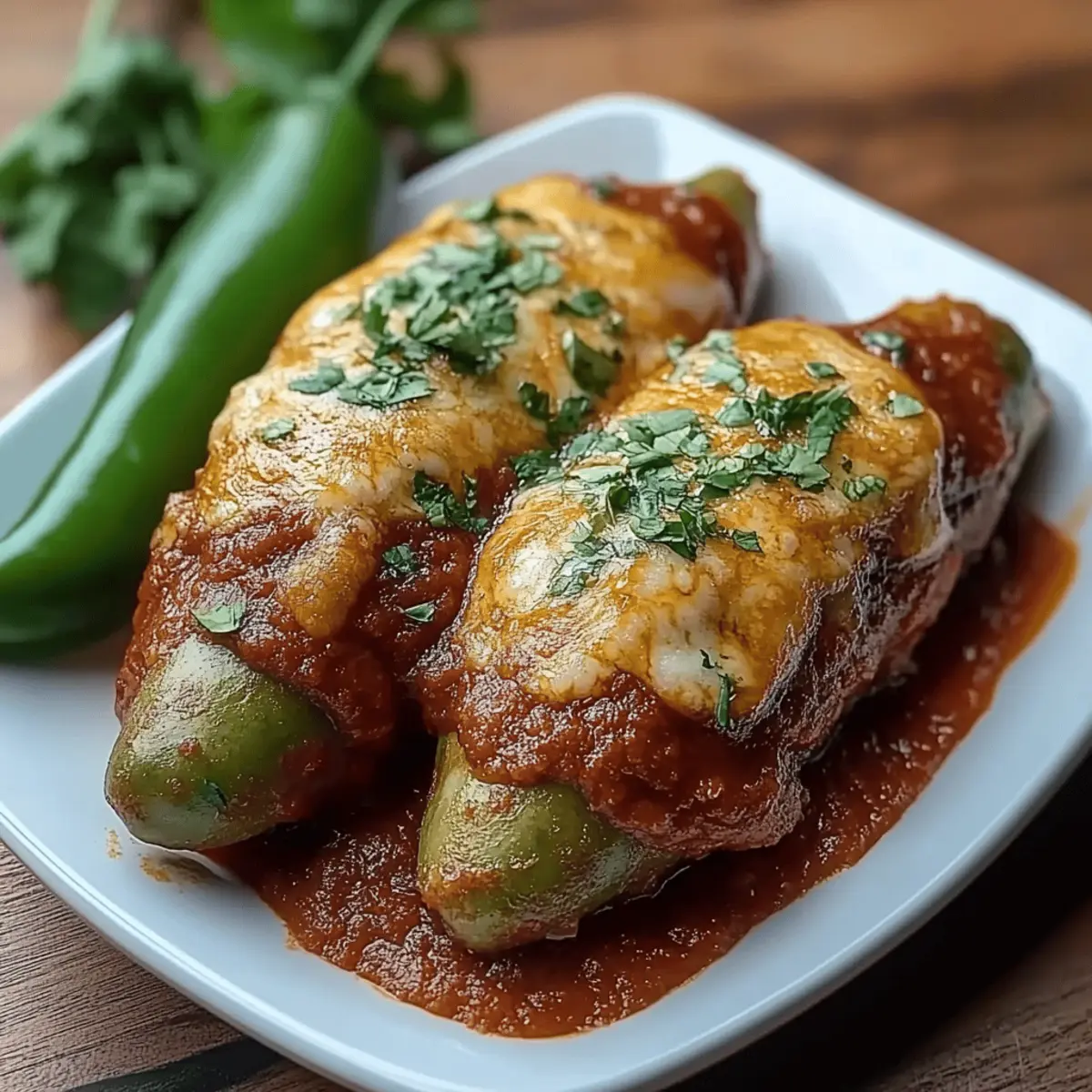 Cheesy Hatch Chile Rellenos