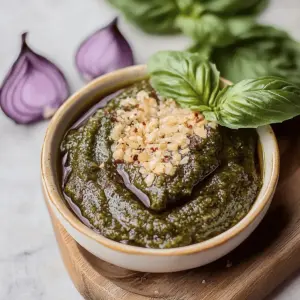 Purple Basil Pesto