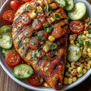Grilled Hot Honey Chicken with Sweet Corn Salad