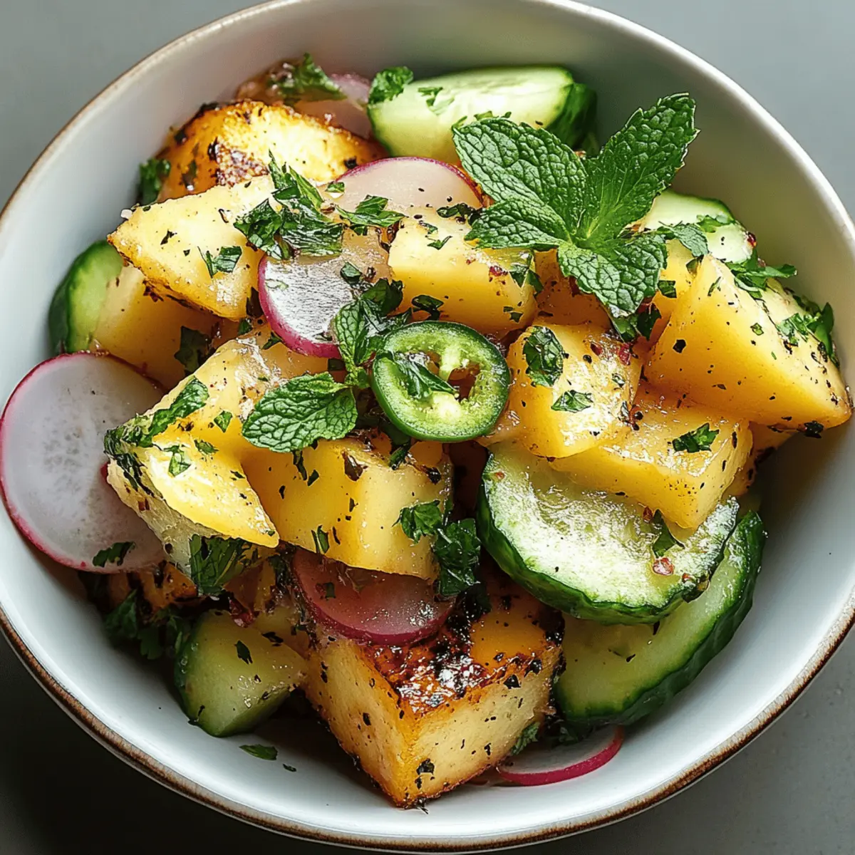 Pineapple Cucumber Salad