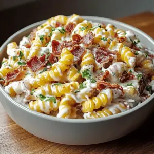 Creamy Bacon Ranch Pasta Salad