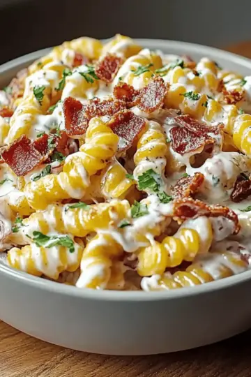 Creamy Bacon Ranch Pasta Salad