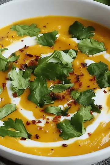 Creamy Butternut Squash Soup with Coconut Milk