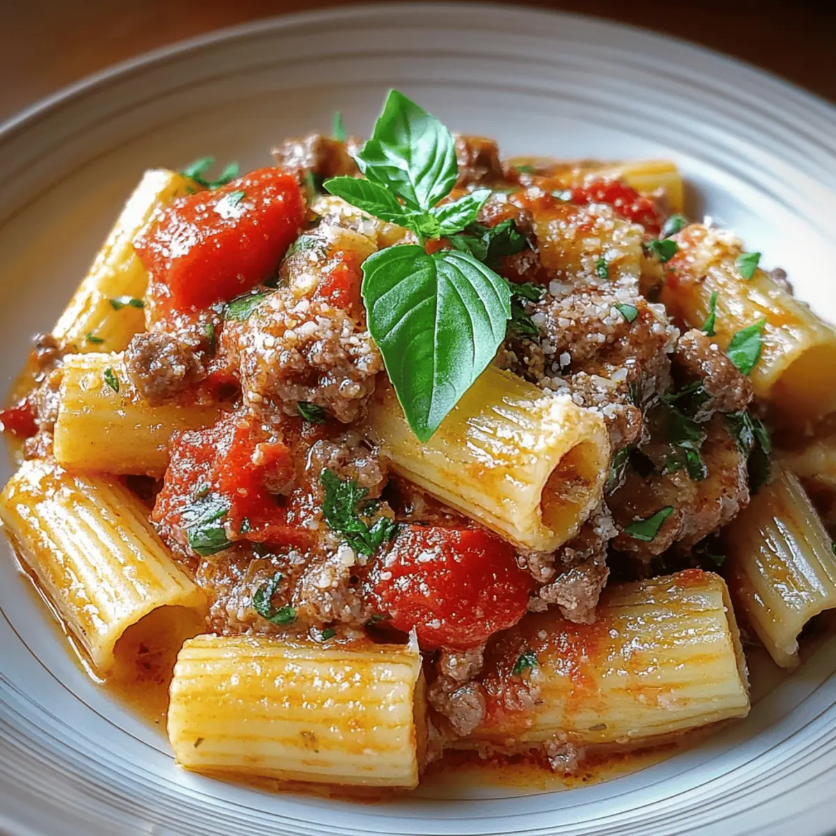 Creamy Italian Sausage Rigatoni