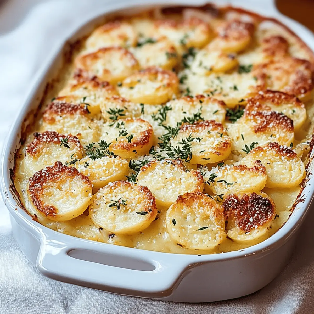 Cheesy Garlic Scalloped Potatoes