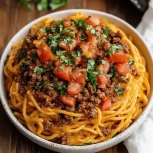 One-Pot Taco Spaghetti