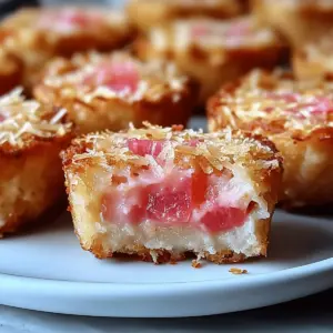 Rhubarb Coconut Macaroon Tarts